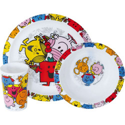 Ango Παιδικό Σετ Φαγητού Mr Men Little Miss 3τμχ