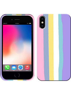 Rainbow Silicone Case - iPhone 15 Pro - Πολύχρωμο