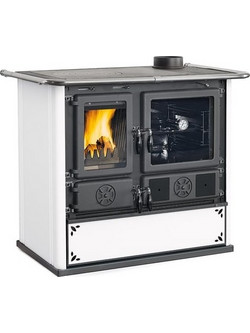 La Nordica Rosa 5.0 Steel Dotted White Ξυλόσομπα με Φούρνο 8.8kW