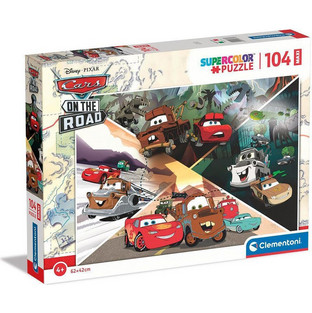 Παιδικό Puzzle Clementoni Super Color Disney Cars On The Road 104 Κομμάτια