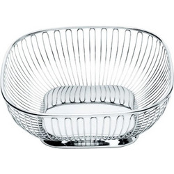 Alessi 845 Square Wire Basket Stainless Steel