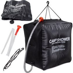 Ηλιακό Ντους Camping 40L 40 x 40 x 24.5 cm Μαύρο 5907451321980 Verk Group