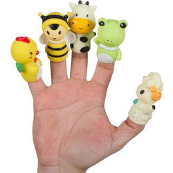 Παιχνίδι Finger Puppet Ζωάκια Φάρμας - 5 τμχ