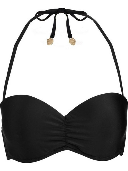 Μαγιό Top Push Up Strapless Μαύρο