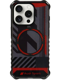 Audi IML Sport MagSafe Case iPhone 15 Pro Max 6.7" black/black hardcase AU-IMLMIP15PM-RSQ/D2-BK