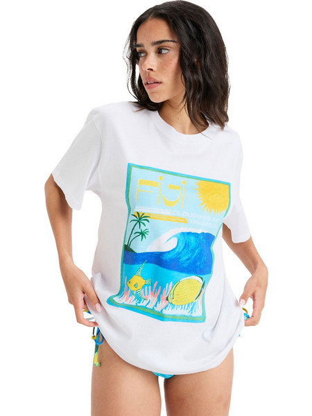 ROXY 'ATLAS HANGLOOSE' ΜΠΛΟΥΖΑ ΓΥΝΑΙΚΕΙA ERJZT05899-WBB2 (WBB2/BRIGHT WHITE MYSTERIOUS VIEW)