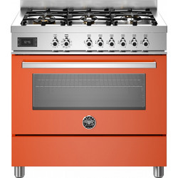 Bertazzoni PRO96L1EART Κουζίνα Ηλεκτρική 86lt με Εστίες Αερίου 89.5cm
