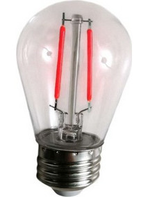 Λάμπα LED αδιάβροχη 10τμχ. E27 2W 220V RZ-163 Κόκκινος φωτισμός