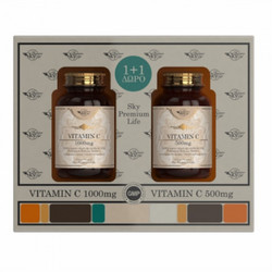 Sky Premium Life Vitamin C 1000mg 60s + Vitamin C 500mg 60 Ταμπλέτες