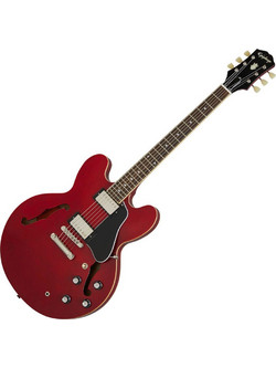 Epiphone Ηλεκτρική Κιθάρα Semi-Hollow με Μαγνήτες HH & Ταστιέρα Indian Laurel Cherry