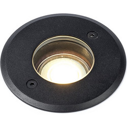 Χωνευτό Φωτιστικό Σποτ Στρογγυλό 123LED Rhodos GU10 IP67 110mm Ανοξείδωτο Black