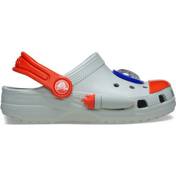 Crocs Παιδικά Παπούτσια Θαλάσσης για Αγόρι Ανατομικά Γκρι Κόκκινα 210359-1NM