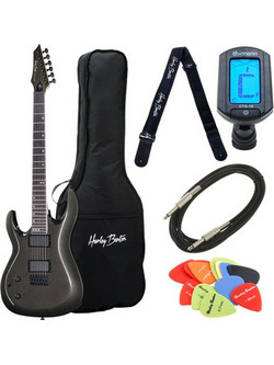Harley Benton R-446LH Graphite Metal Bundle
