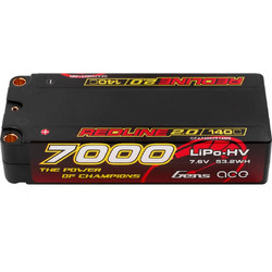 Gens ace Redline 2.0 Series 7000mAh 2S1P 7.6V 140C HardCase HV Lipo Battery Pack with Hardcase 133