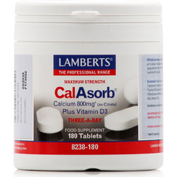 Lamberts CalAsorb Calcium 800mg 180 Ταμπλέτες
