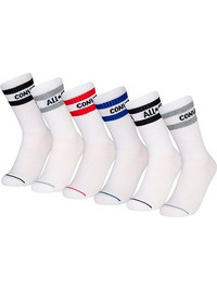 Converse Ανδρικές Κάλτσες Ψηλές με Σχέδια Λευκές 5Pack WC0156-001