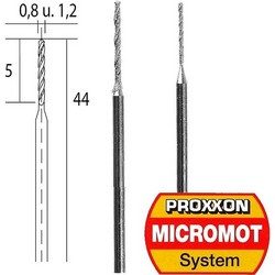 Διαμαντοτρύπανο 0.8 & 1.2mm Σετ Proxxon 2825510