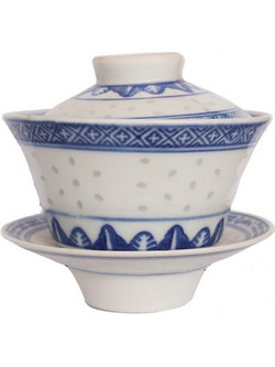 Πορσελάνινη Κούπα Cardinal Tea Cup with Tray and Lid White Blue