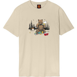 Santa Cruz Ανδρική κοντομάνικη μπλούζα Braun Pizza Bear T-Shirt SCA-TEE-12214-BLOND WOOD