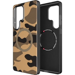 FORCELL F-Protect Levels With Dual Layer 4D technology, Military Drop-Test Compatible With Magsafe For Samsung S25 Ultra Desert camo