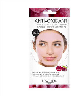 L'Action Grape Seed Anti-aging Spa Κρεμώδης Μάσκα Προσώπου για Αντιγήρανση 1τμχ