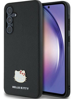 Hello Kitty Metal Logo Kitty Head - θήκη για Samsung Galaxy A55 - Μαύρο