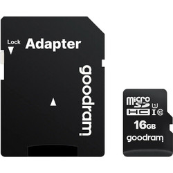 GoodRam microSDHC 16GB Class 10 UHS-I + Adapter