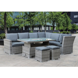 Woodwell Boozer Ε Σετ Σαλόνι Κήπου Rattan 4τμχ Ανθρακί E6621