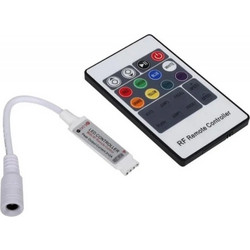 ATC Mini RF Ασύρματο RGB LED Τηλεχειριστήριο 5V-24V 12A