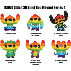 STITCH - Serie 4 - 3D Foam Magnets in blind bags (Display 12 Pcs)