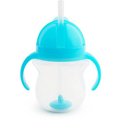 Munchkin Tip & Sip Straw Cup Μπλε 207ml