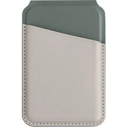 UNIQ Lyden DS magnetic RFID wallet with phone stand - beige and green - (Uni001209-0)
