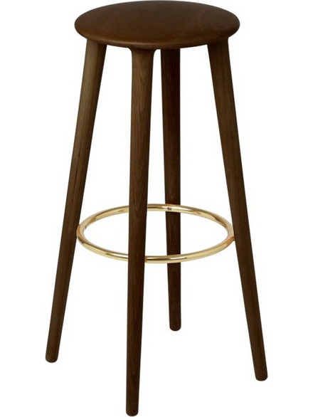 Σκαμπό Μπάρ Socialite 5881 47x77.5cm Dark Oak Brown Umage
