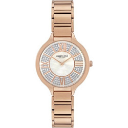 Kenneth Cole Γυναικείο Ρολόι με Ροζ Χρυσό Μεταλλικό Μπρασελέ KC51011002
