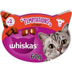 Whiskas Temptations with Beef 60gr