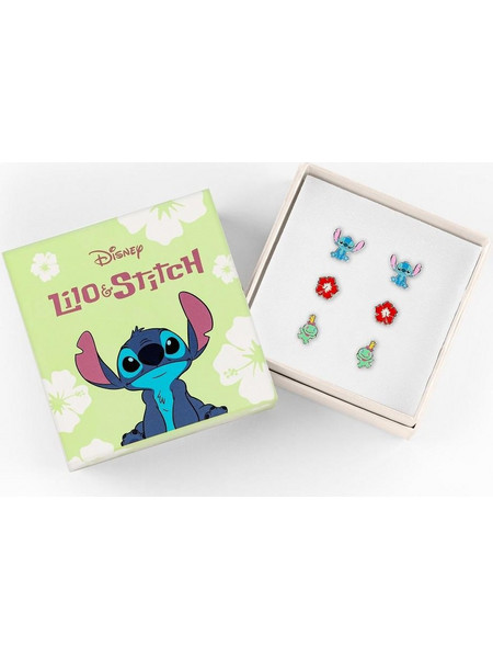 Stitch: 3 Pairs Of Studs Earrings - Plated Brass