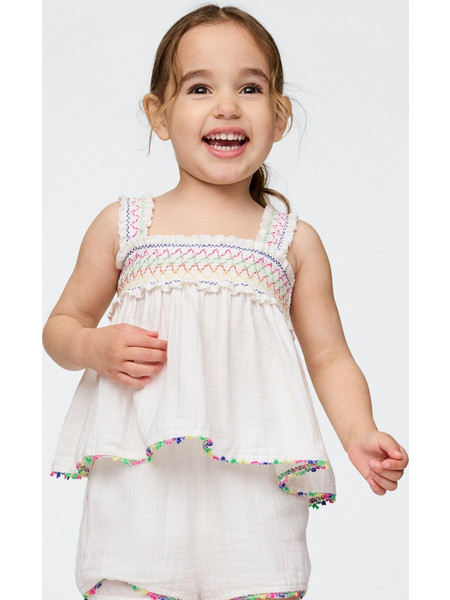 Βρεφικό & Νηπιακό Crinkle Gauze Σύνολο Σετ New off white