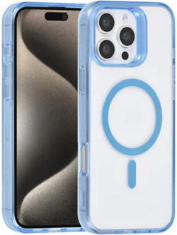 TUNIQ - iPhone 16 Pro Max - Θήκη πίσω καλύμματος - Σιλικόνη Magsafe - Μπλε