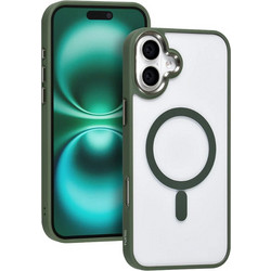 TUNIQ iPhone 16 Plus Back cover case - Magsafe - Silicone - Green