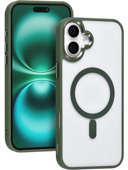 TUNIQ iPhone 16 Plus Back cover case - Magsafe - Silicone - Green