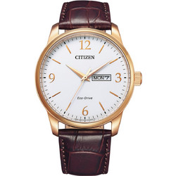 Citizen Classic Ανδρικό Ρολόι Solar με Καφέ Δερμάτινο Λουράκι BM8553-16A