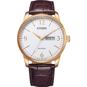 Citizen Classic Ανδρικό Ρολόι Solar με Καφέ Δερμάτινο Λουράκι BM8553-16A