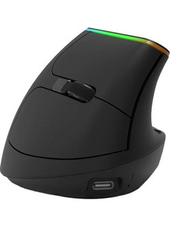 Delux M618DB Ασύρματο Bluetooth Ποντίκι Εργονομικό Vertical Black