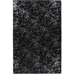 Kayoom Χαλί Ορθογώνιο 200x290cm Gem Grain Black Silver