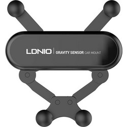 LDNIO MG03 Βάση Κινητού Αυτοκινήτου με Ρυθμιζόμενα Άγκιστρα - Μάυρο