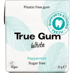 True Gum White Peppermint Τσίχλα για Λευκά Δόντια με Γεύση Μέντα, 21g