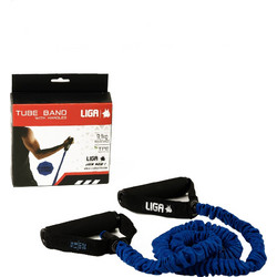 Ligasport Tube Band With Handles And Fabric Cover Blue TPEFB2