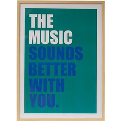 Atmosphera Πίνακας Poster Frame Music DARIUS 50x70 εκ. - Συλλογή Modern Flow 206434A