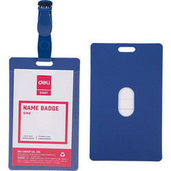 DELI ΚΟΝΚΑΡΔΑ ΜΕ ΚΛΙΠ PP 5.4x9cm ΜΠΛΕ (Το προιόν πωλείται σε μεμονωμένα τεμάχια του ενός)