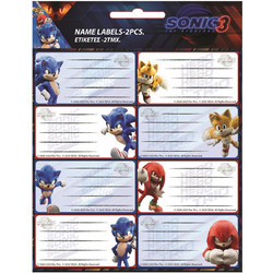 GIM ΕΤΙΚΕΤΕΣ ΣΧΟΛΙΚΕΣ 2τμχ SONIC 3 775-40346